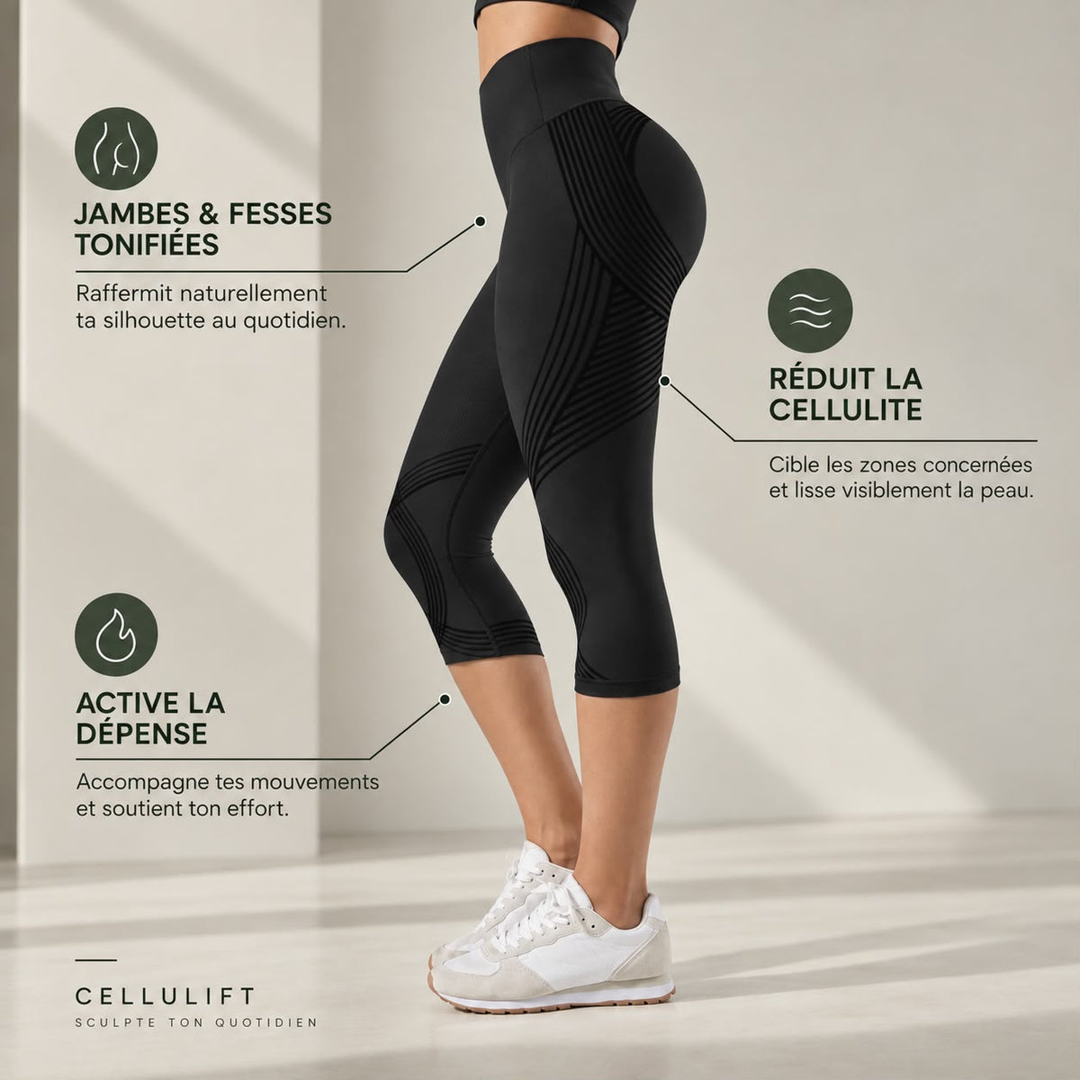 Cellulift — Legging 3/4 3D